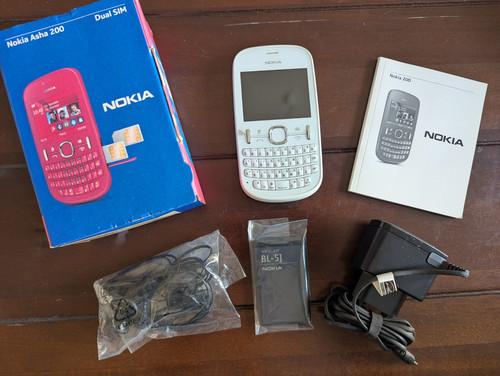Nokia asha 200 white - 200, dual