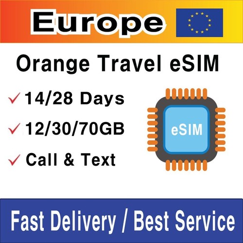 Esim orange europe travel - europe,