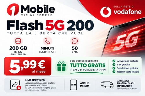 1mobile flash 200gb - 200gb, 5,99€