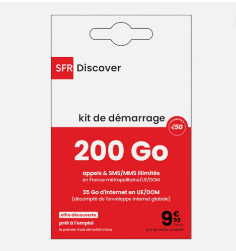 Carte sim prépayée sfr appel - sim,