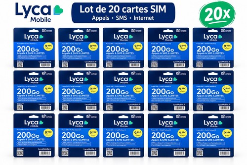 Lotto 20x lyca sim prepagata - lotto,
