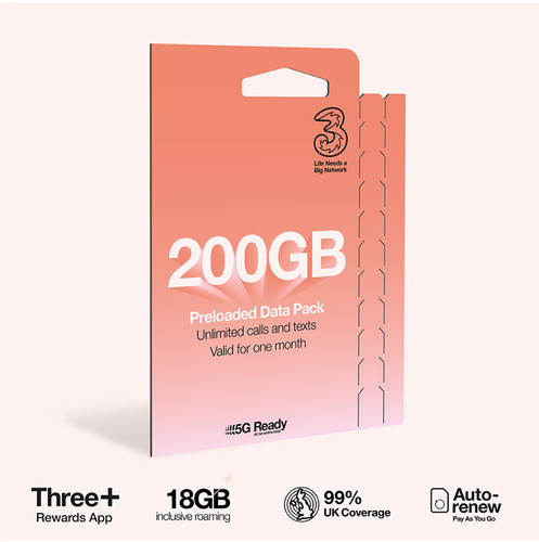 Three payg voice - pack,