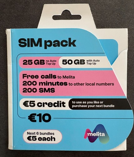 Sim card melita malta - card, eu